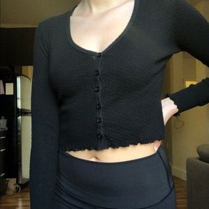 Sky & Sparrow long sleeve crop top